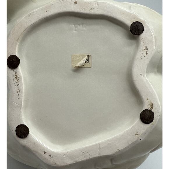 Vintage Fitz and Floyd Elegant White Double Swan Ceramic Vase Planter - Picture 7 of 8